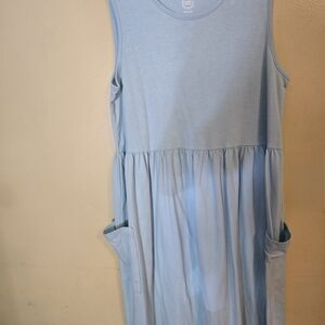 Wonder Nation Light Blue Casual Kids Dress